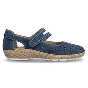 Rieker Ladies Cross  Strap Shoes - 44872-14 - Denim image