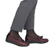 Rieker Ladies Low Wedge Loafers - 53771 - Burgundy image