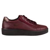 G-Comfort Ladies Leather Trainers - P-912 - Burgundy
