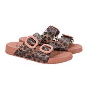 Igor Ladies Sliders -  Habana Brillo S10336  - Rose Leopard image