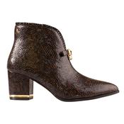 Kate Appleby Block Heeled Ankle Boots - Alness- Brown Croc image