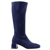 Kate Appleby Block Heeled  Knee Boots - Coates - Navy