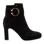 Kate Appleby Ladies Platform Ankle Boots - Coton - Black Suede image