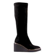 Kate Appleby Wedge Knee Boots - Kanra -  Black