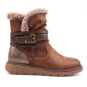 Lunar Waterproof Wide Fit Mid Boots - Ellie - Tan