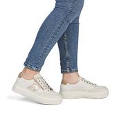 Rieker Platform Trainers - M1912-00 - White/Beige image
