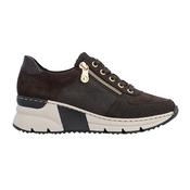 Rieker Ladies Wedge Trainers - N6314 - Brown image
