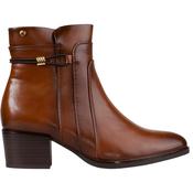 Patrizio Como Ladies Block Heeled Ankle Boots - Birago - Tan image