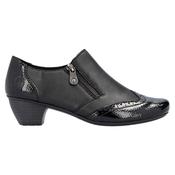 Rieker Block Heeled Shoes - 41757-00 - Black image