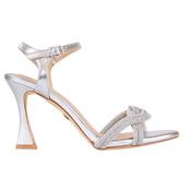 Una Healy Dressy Heeled Sandals - Into Dust - Silver image