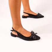 Una Healy Ladies Ballerina Sling Backs - Foolish - Black