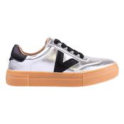 Drilleys Ladies Trainers - Ninety - Foil Ink/Silver image