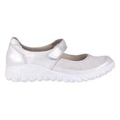 Waldlaufer Ladies Wide Fit Cross Strap Shoes - 389H31 - Silver image