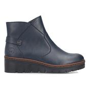 Rieker Wedge Ankle Boots - X9164 - Navy