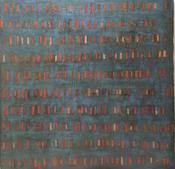 Orange Stripes on Blue