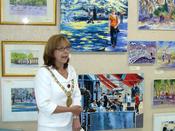 Lord Mayor Emer Costello opening Dublin exhibition. 2009