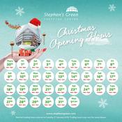 Christmas Opening Hours 2017