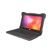 MaxCases Extreme Shell-F Slide Case (ESL bottom panel) for Dell 3120 Windows Clamshell 11.6" (Gray/Clear)