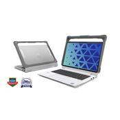 MaxCases Extreme Shell-FL for HP Probook 440 &amp; 445 G11 14" and EliteBooks 640 &amp; 645 G11 14" (Grey/Slide-On Top, PC Bottom)