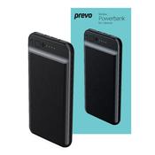 PREVO SP3012 Power bank 10000mAh Portable Fast Charging for Smart Phones Tablets and Other Devices Slim Design Dual-Port with USB Type-C and Micro USB Connection Black image