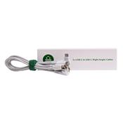 Lock n Charge USB-C to USB-C Cable with Right Angle (0.3m, Set of 5)