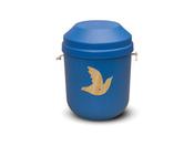 Biodegradable Urn: Blue with Dove (3.7l) image