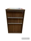 Walnut Desk High Pedestal image