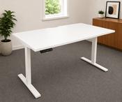 1400 x 750 mm Height Adjustable Desk (White) image