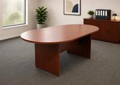 Oval Meeting Table (Walnut) – 1800 x 1000mm image