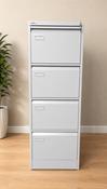 4 Drawer Filing Cabinet (Light Grey) (NEW) image