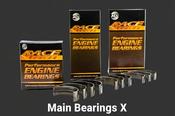 ACL "X" Race Bearing Set - MAINS 4AGE STD .001" Extra Clearance