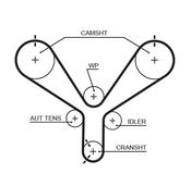 1UZ Non VVTi Timing Belt (Belt Only)