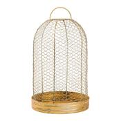 Flutter Dome in Gold Metal Large