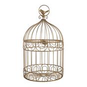 Large Bird Cage in Gold Metal image