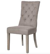 Harriett Grey Button Dining Chair image