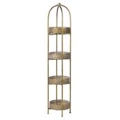 Ornate Tall 4 Tier Round Tray Stand