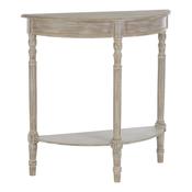 Maddox Wash Wood Half Moon Console Table image