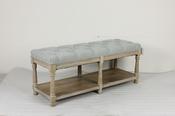 Porto Bench in Grey
