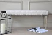 Colbie Bench in Beige Linen