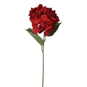 Red Hydrangea Ruffled Velvet