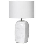 Oblong White Lamp with Shade