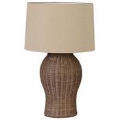 Rattan Urn Lamp with Shade