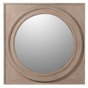 Round Mirror Square Frame image