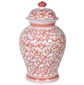 Coral Patterned Ginger Jar