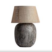 Mateo Distressed Cement Lamp with Shade