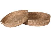 Set of Two Water Hyacinth Trays