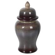 Brown Ripple Ginger Jar