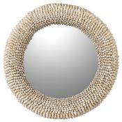 Green Cyperea Shell Wall Mirror image