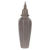 Large Grey Lidded Urn