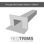 Roofing Through-Wall Outlet (150x150mm, 600mm deep)